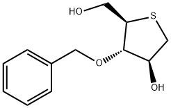 (3S,4S,5R)-4-(benzyloxy)-5-(hydroxymethyl)tetrahydrothiophen-3-ol 化学構造式