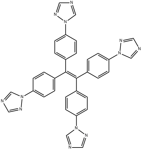 Tetrakis(4-triazolylphenyl)ethylene Struktur