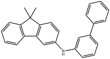 N-[1,1′-联苯]-3-基-9,9-二甲基-9H-芴-3-胺 结构式