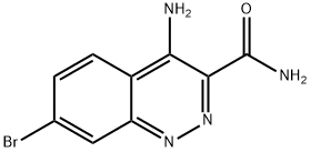 4-amino-7-bromocinnoline-3-carboxamide Struktur