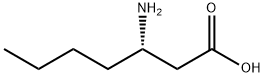 (3S)-3-aminoheptanoic acid Struktur