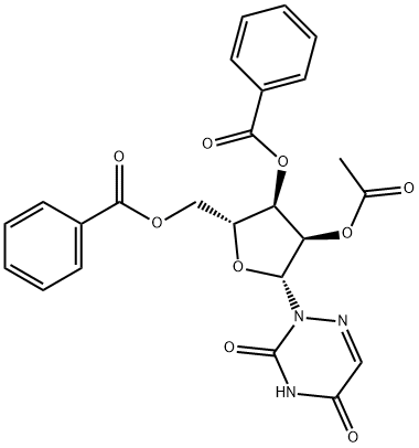 2'-O-Acetyl-3',5'-di-O-benzoyl-6-azauridine Structure