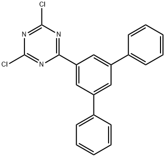 2,4-二氯-6-{5-苯基-[1,1'-联苯]-3-基}-1,3,5-三嗪,1616232-09-7,结构式