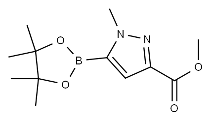 methyl 1-methyl-5-(4,4,5,5-tetramethyl-1,3,2-dioxaborolan-2-yl)-1H-pyrazole-3-carboxylate Structure