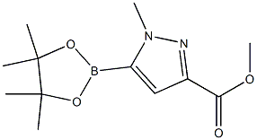 methyl 1-methyl-5-(4,4,5,5-tetramethyl-1,3,2-dioxaborolan-2-yl)-1H-pyrazole-3-carboxylate Structure