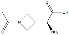 3-Azetidineacetic acid, 1-acetyl-alpha-amino-, (alphaS)-,1620451-50-4,结构式
