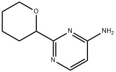 2-(tetrahydro-2H-pyran-2-yl)pyrimidin-4-amine Structure