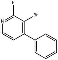 2-Fluoro-3-bromo-4-phenylpyridine Struktur