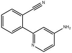 4-Amino-2-(2-cyanophenyl)pyridine Structure