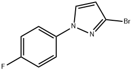 3-Bromo-1-(4-fluorophenyl)pyrazole 结构式