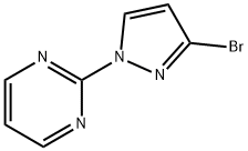 3-BROMO-1-(PYRIMIDIN-2-YL)-1H-PYRAZOLE 结构式