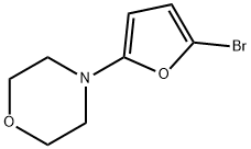 2-Bromo-5-(morpholino)furan 结构式