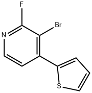 2-Fluoro-3-bromo-4-(2-thienyl)pyridine Structure