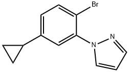1622843-84-8 1-(2-bromo-5-cyclopropylphenyl)-1H-pyrazole