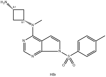 1622903-42-7 (1s, 3s)-N1-methyl-N1-(7-tosyl-7H-pyrrolo-[2,3-d]pyrimidin-4-yl)cyclobutane-1,3-diamine dihydro bromide