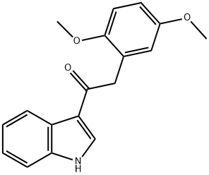 2-(2,5-dimethoxyphenyl)-1-(1H-indol-3-yl)ethan-1-one,1629524-85-1,结构式