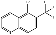 Quinoline, 5-bromo-6-(trifluoromethyl) Structure