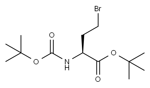 tert-Butyl (S)-4-Bromo-2-(Boc-amino)butyrate Struktur