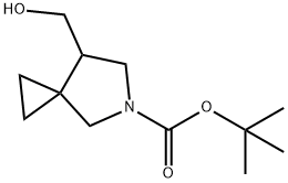 tert-butyl 7-(hydroxymethyl)-5-azaspiro[2.4]heptane-5-carboxylate Structure