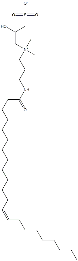 芥酸酰胺丙基羟基磺基甜菜碱, 164118-71-2, 结构式