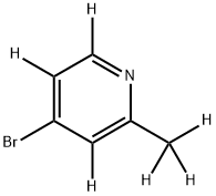 4-Bromo-2-methylpyridine-d6 Structure