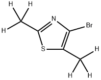 4-Bromo-(2,5-dimethyl-d6)-thiazole Structure
