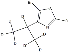 5-Bromo-4-(iso-propyl)thiazole-d8 Struktur