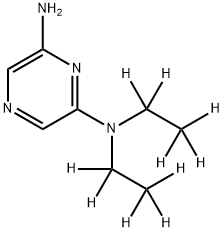 2-Amino-6-(diethylamino-d10)-pyrazine Structure