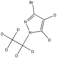 3-Bromo-1-(ethyl)pyrazole-d7 Structure