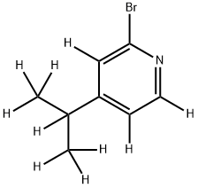 2-Bromo-4-(iso-propyl)pyridine-d10 结构式