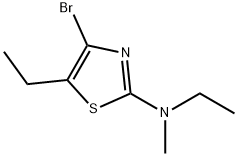4-Bromo-5-ethyl-2-(methylethylamino)thiazole 结构式