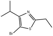 5-Bromo-4-(iso-propyl)-2-ethylthiazole Struktur