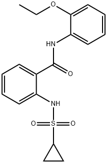 2-[(Cyclopropylsulfonyl)amino]-N-(2-ethoxyphenyl)benzamide Structure