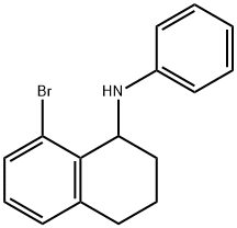 (8-Bromo-1,2,3,4-tetrahydro-naphthalen-1-yl)-phenyl-amine,1651842-86-2,结构式