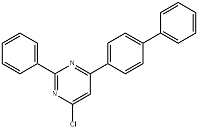 4-([1,1'-ビフェニル]-4-イル)-6-クロロ-2-フェニルピリミジン 化学構造式