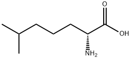 (2R)-2-amino-6-methylheptanoic acid 结构式