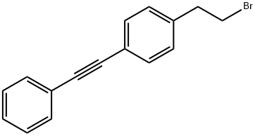 1-(2-bromoethyl)-4-(phenylethynyl)benzene Struktur