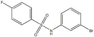 N-(3-bromophenyl)-4-fluorobenzenesulfonamide Structure