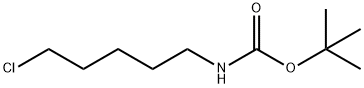 Carbamic acid, N-(5-chloropentyl)-, 1,1-dimethylethyl ester Structure