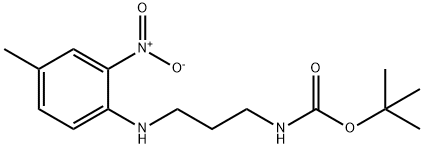 tert-Butyl (3-((4-methyl-2-nitrophenyl)amino)propyl)carbamate Structure