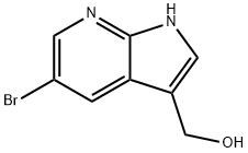 (5-溴-1H-吡咯并[2,3-B]吡啶-3-基)-甲醇, 1700393-00-5, 结构式