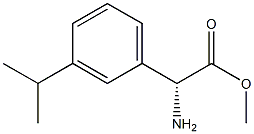 METHYL (2R)-2-AMINO-2-[3-(PROPAN-2-YL)PHENYL]ACETATE Structure