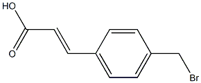 (E)-3-(4-(bromomethyl)phenyl)acrylic acid 化学構造式