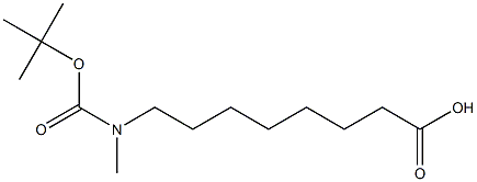 N-Boc-8-(methylamino)octanoic acid Struktur