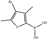 Boronic acid, B-(4-bromo-3,5-dimethyl-2-thienyl)- Structure