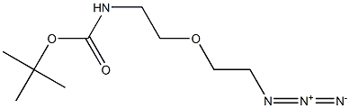 Carbamic acid, N-[2-(2-azidoethoxy)ethyl]-, 1,1-dimethylethyl ester Structure