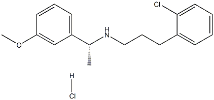 2-氯-N-[(1R)-1-(3-甲氧基苯基)乙基]苯丙胺盐酸盐 结构式