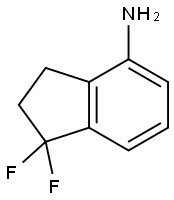 1,1-Difluoro-2,3-dihydro-1H-inden-4-amine Structure
