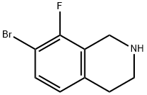 7-bromo-8-fluoro-1,2,3,4-tetrahydroisoquinoline,1780581-19-2,结构式