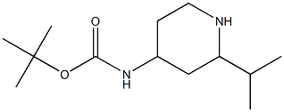 tert-butyl (2-isopropylpiperidin-4-yl)carbamate 结构式